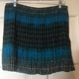 MADEWELL Pleated print skirt